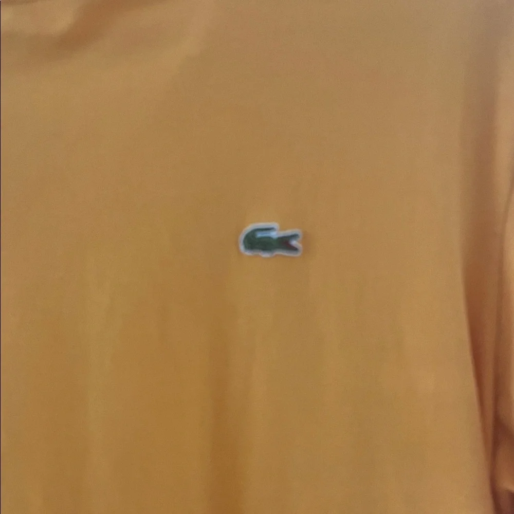 Lacoste Men's Short Sleeve Tee Yellow - Picture 2 of 3